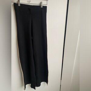DISSH black and cream stripe heavy knit pants